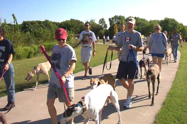 We're off and walking.