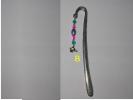 Silver Bookmark w/ Greyhound Head Charm - Click For Enlargement