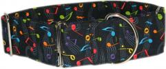 Fancy Collar: MB228-1.5 Musical Notes - Click For Enlargement