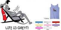 GW: P-36 Life Is Greyt Ladies Tank - Click For Enlargement
