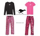 GW: Pink Animal Print Jammie Sets - Click For Enlargement