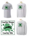 GW: Lucky Dogs with PERSONALIZED Shamrock - Click For Enlargement