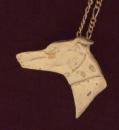 Greyhound Flat Head Slide Pendant - Click For Enlargement